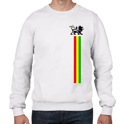 Lion of Judah Stripes Reggae Men's Sweatshirt Jumper XL