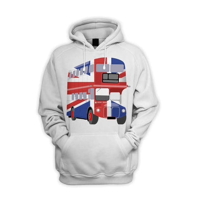 London Bus Union Jack Men's Pouch Pocket Hoodie Hooded Sweatshirt XXL