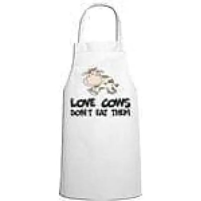 Love Cows Don't Eat Them Vegetarian Kitchen Apron