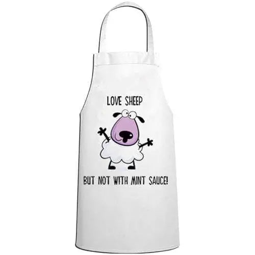 Love Sheep But Not With Mint Sauce Vegetarian Kitchen Apron