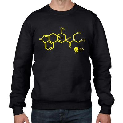 LSD Acid Chemical Formula Hipster Men's Sweatshirt Jumper XL / Black