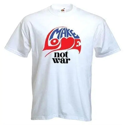 Make Love Not War T-Shirt M / White