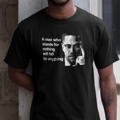 Malcolm X Man Quote Men's T-Shirt