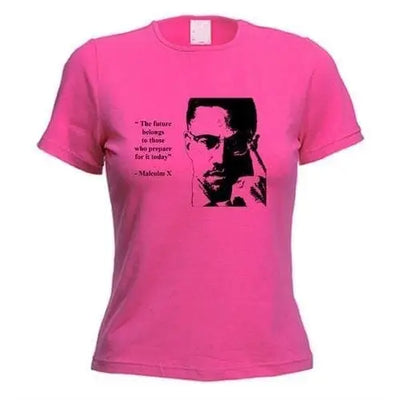 Malcolm X Quote Women's T-Shirt XL / Dark Pink