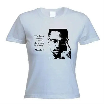 Malcolm X Quote Women's T-Shirt XL / Light Grey