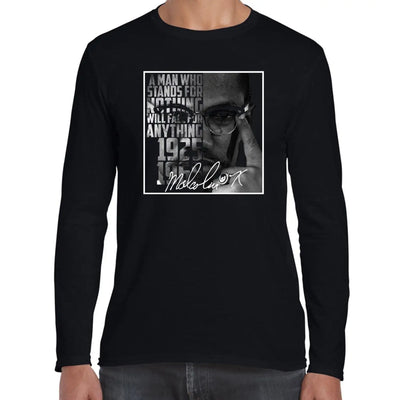 Malcolm X Signature Long Sleeve T-Shirt M