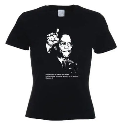 Malcolm X Women's T-Shirt L / Black