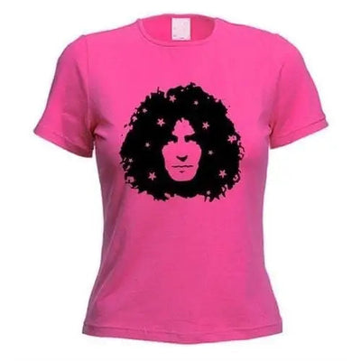 Marc Bolan Stars Women's T-Shirt M / Dark Pink