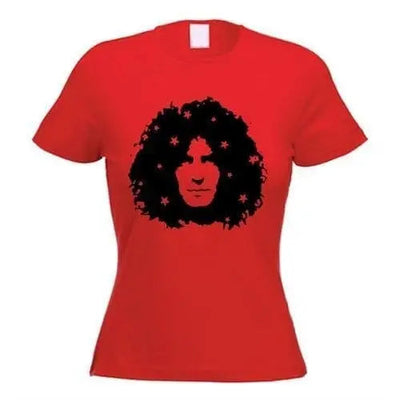 Marc Bolan Stars Women's T-Shirt M / Red