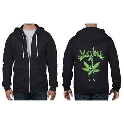 Mary Jane Cannabis Full Zip Hoodie