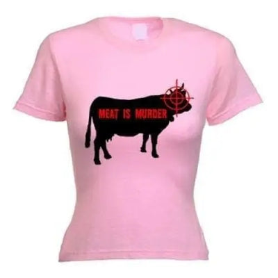 Meat Is Murder Women's T-Shirt S / Light Pink