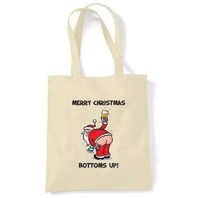 Merry Christmas Bottoms Up Shoulder Bag