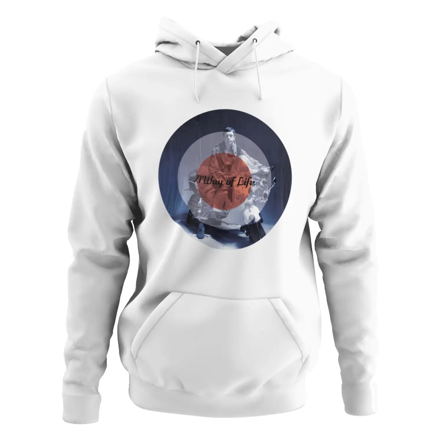 Mod A Way Of Life Scooter Pouch Pocket Hoodie