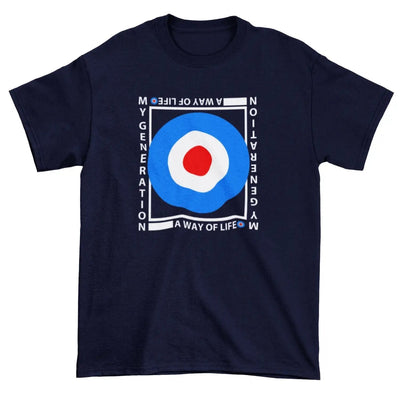 Mod Target My Generation Logo Men's T-Shirt S / Navy Blue