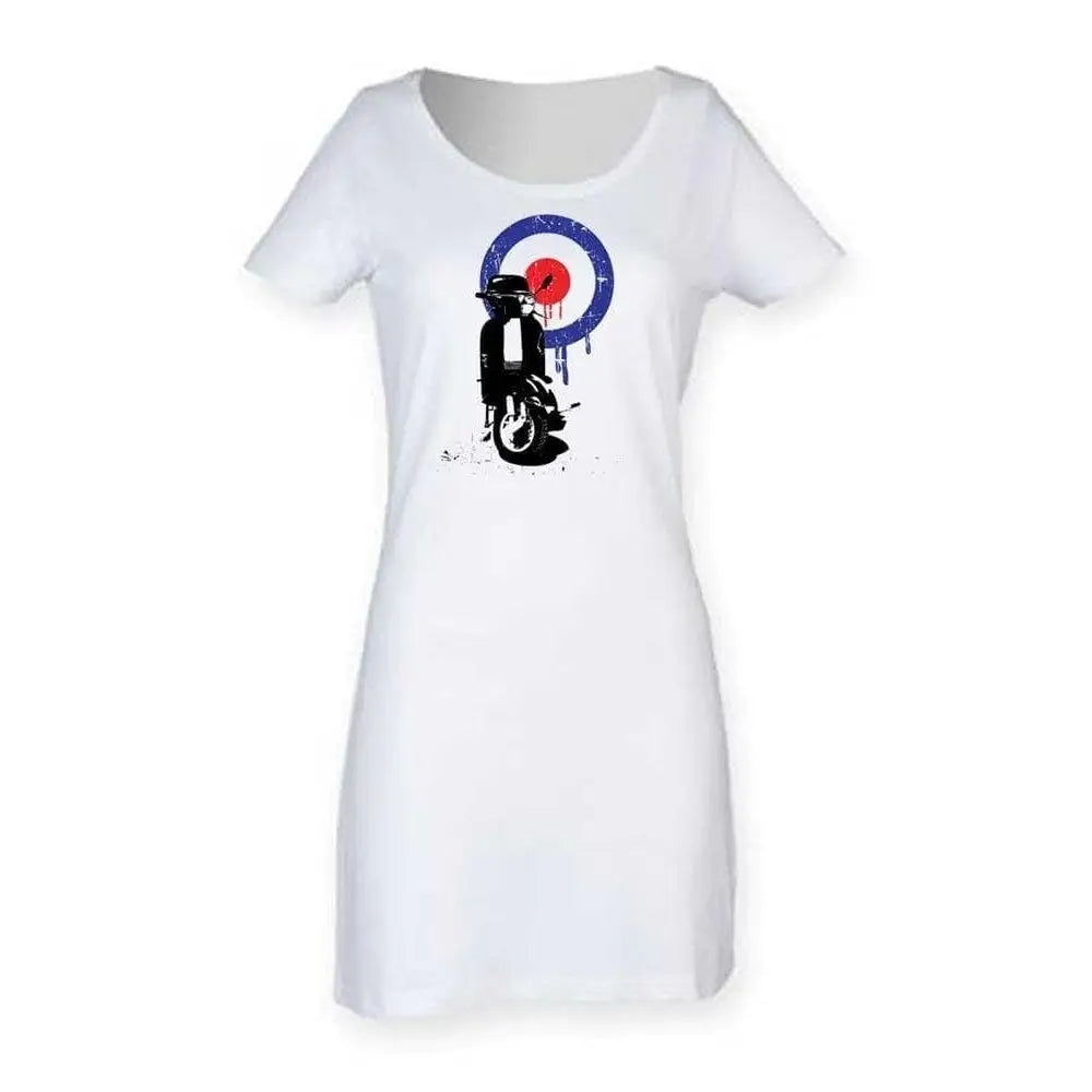 Shirt White Dress Symbolism Mod Target Scooter White T Shirt Dress