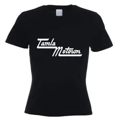 Motown Records Across Logo Women's T-Shirt L / Black