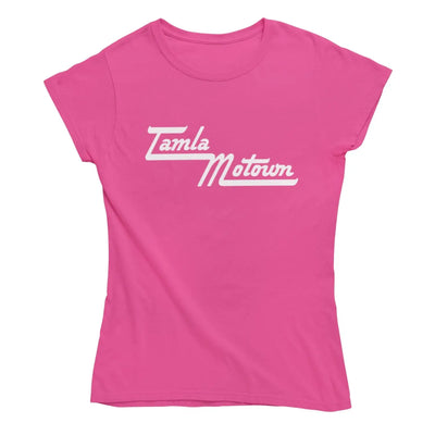 Motown Records Across Logo Women’s T-Shirt - L / Dark Pink -