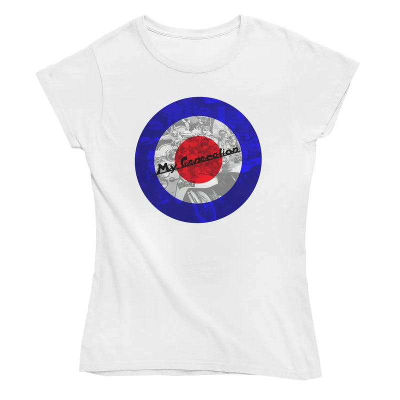 My Generation Scooter Mod Target Women’s T-Shirt - S / White