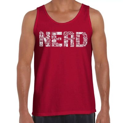 Nerd Logo Men's Vest Tank Top M / Red