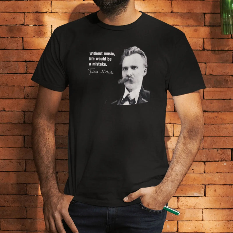 Nietzsche Music Quote Mens T-Shirt
