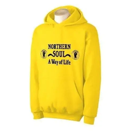 Northern Soul A Way Of Life Hoodie M / Yellow