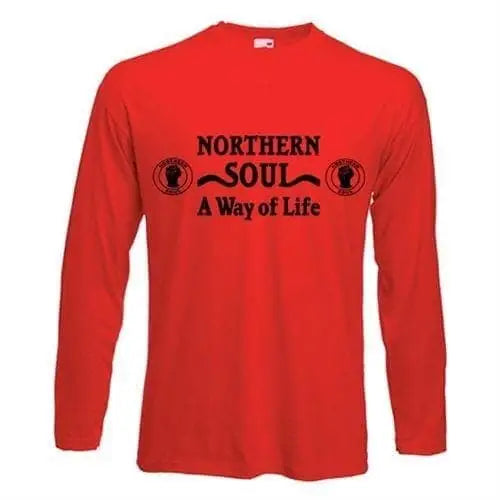 Northern Soul A Way Of Life Long Sleeve T-Shirt XXL / Red