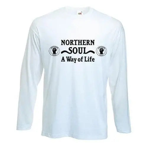 Northern Soul A Way Of Life Long Sleeve T-Shirt XXL / White