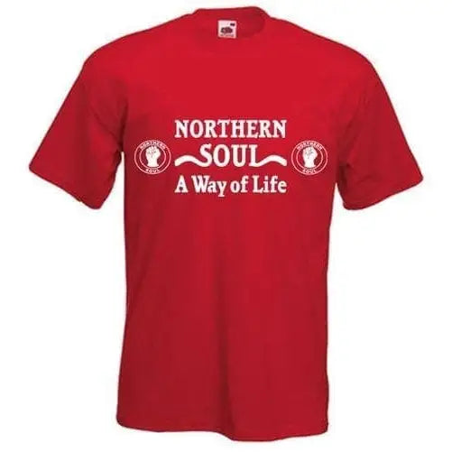 Northern Soul A Way Of Life T-Shirt 3XL / Red