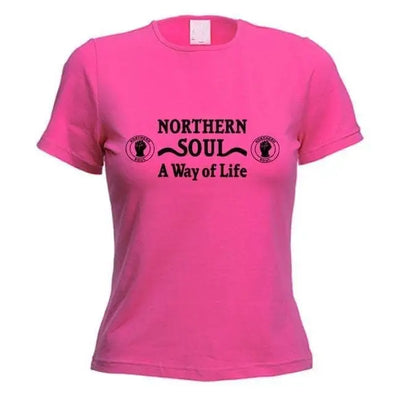 Northern Soul A Way Of Life Women's T-Shirt L / Dark Pink