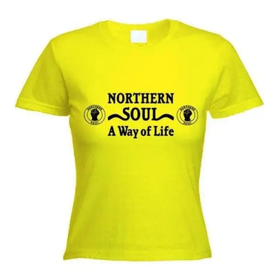Northern Soul A Way Of Life Women's T-Shirt L / Yellow