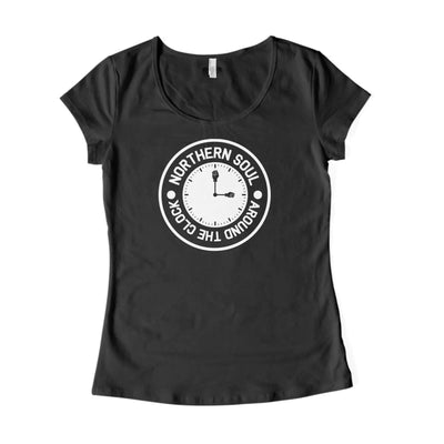 Northern Soul Around the Clock Women's T-Shirt S / Black