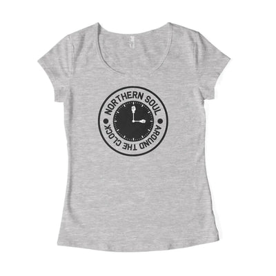 Northern Soul Around the Clock Women's T-Shirt S / Light Grey