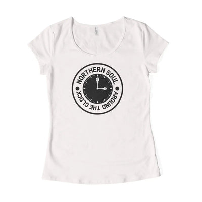 Northern Soul Around the Clock Women's T-Shirt S / White