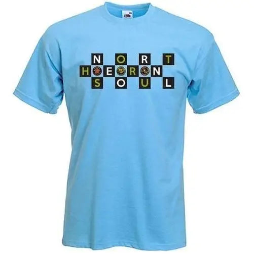 Northern Soul Badges Logo T-Shirt S / Light Blue