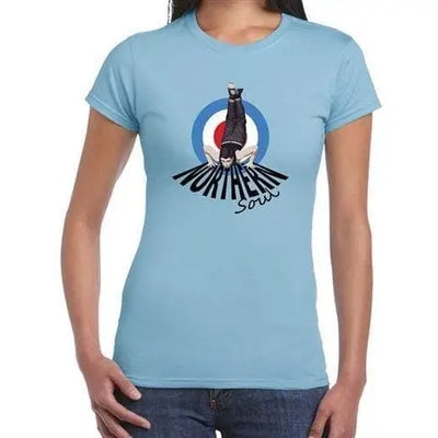 Northern Soul Dancer Mod Target Women's T-Shirt L / Light Blue