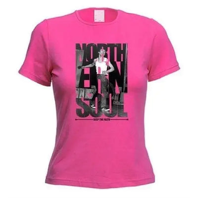 Northern Soul Keep The Faith Photos Women's T-Shirt XL / Dark Pink