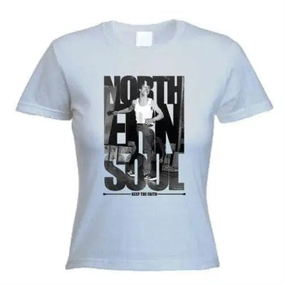 Northern Soul Keep The Faith Photos Women's T-Shirt XL / Light Grey