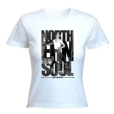 Northern Soul Keep The Faith Photos Women's T-Shirt XL / White