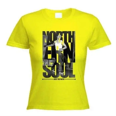 Northern Soul Keep The Faith Photos Women's T-Shirt XL / Yellow