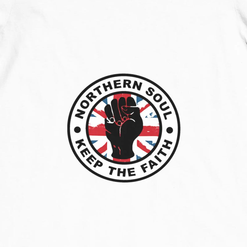 Northern Soul Keep The Faith Union Jack Polo T-Shirt