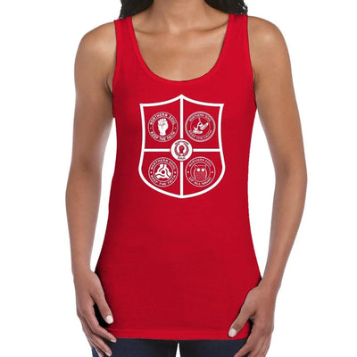 Northern Soul Shield Logo Women's Vest Tank Top L / Red
