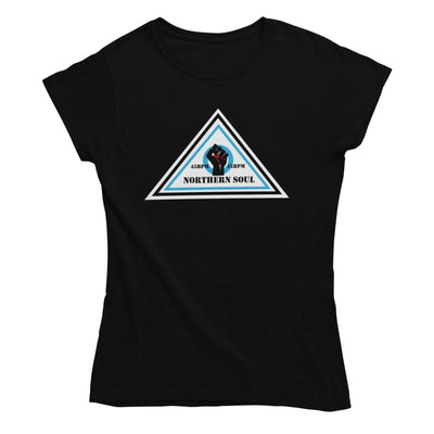Northern Soul Triangle 45 RPM Women’s T-Shirt - M / Black -