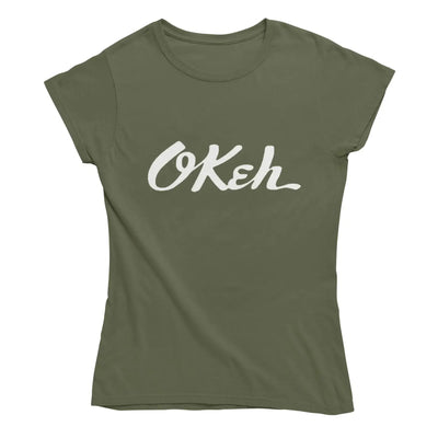 Okeh Records Women’s T-Shirt - L / Khaki - Womens T-Shirt