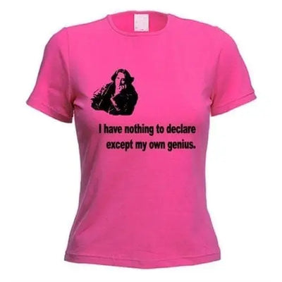 Oscar Wilde Genius Women's T-Shirt M / Dark Pink