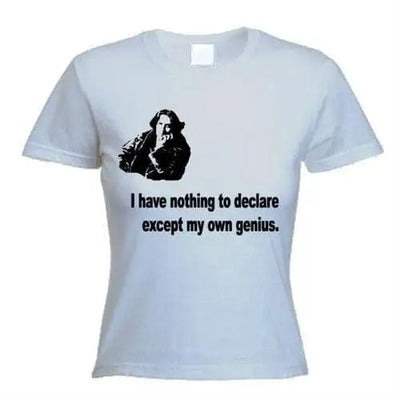 Oscar Wilde Genius Women's T-Shirt M / Light Grey