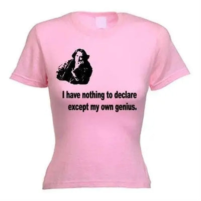 Oscar Wilde Genius Women's T-Shirt M / Light Pink