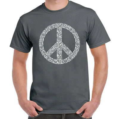 Peace Symbol CND Men's T-Shirt XL / Charcoal