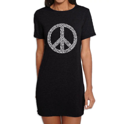 Peace Symbol CND Women's T-Shirt Dress XL