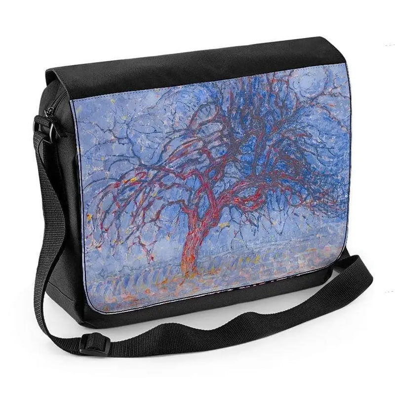 Piet Mondrian Red Tree Laptop Messenger Bag