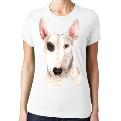 Pitbull Terrier Portrait Cute Dog Lovers Gift Womens T-Shirt
